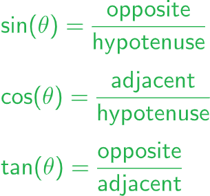 trigonometric functions